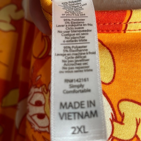 LuLaRoe Disney Classic T 2XL - Picture 4 of 4